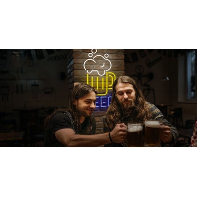 Neón beer cerveza