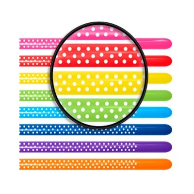 Globos Modelar 260S colores solidos surtidos Polka