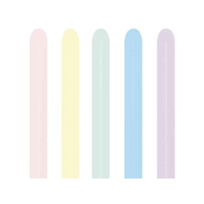 Globos Modelar 260S colores Mate Pastel Surtidos
