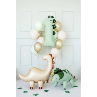 Globos Foil  Número Dinosaurio