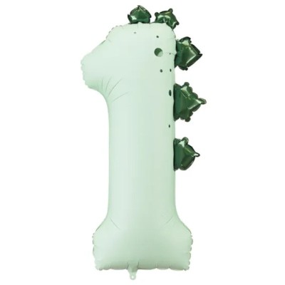 Globos Foil  Número Dinosaurio