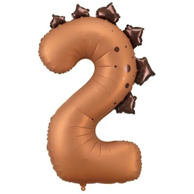 Globos Foil  Número Dinosaurio