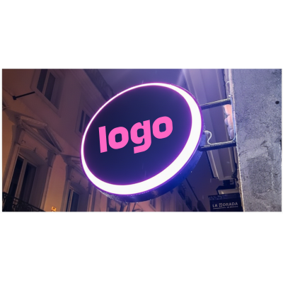 Banderola luminosa redonda económica - Tu Fiesta Mola Mazo