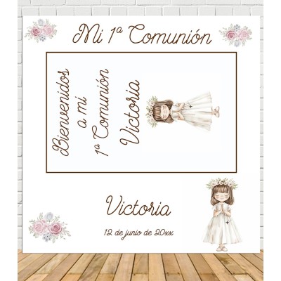 Photocall Comunión Niña