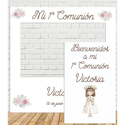 Photocall Comunión Niña