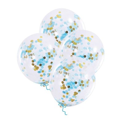 Globos DECO Látex Transparentes Confeti - Tu Fiesta Mola Mazo