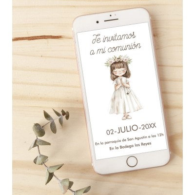 Invitación digital Comunión