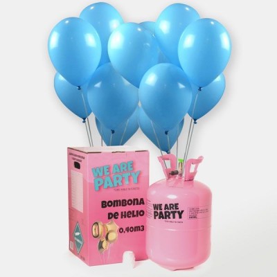 Pack Helio Maxi Globos Azul Cielo