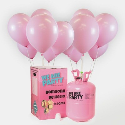 Pack Helio Maxi Globos Rosa Baby