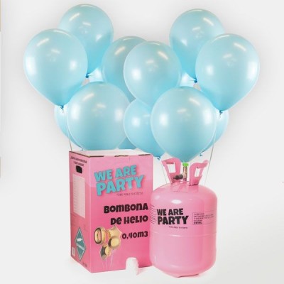 Pack Helio Maxi Globos Azul Baby