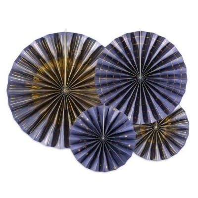 Rosetas Decorativas en Azul Oscuro Elegantes