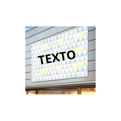 Cartel sin luz sin marco