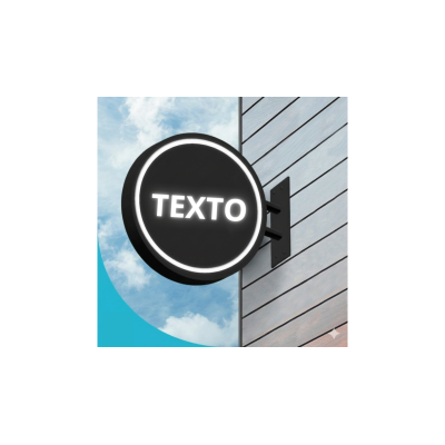 Banderola luminosa redonda económica