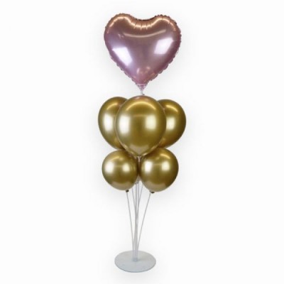 Soporte Centro de Mesa con globos de 7 Piezas