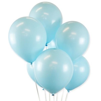 Globos DECO Látex Azul Baby