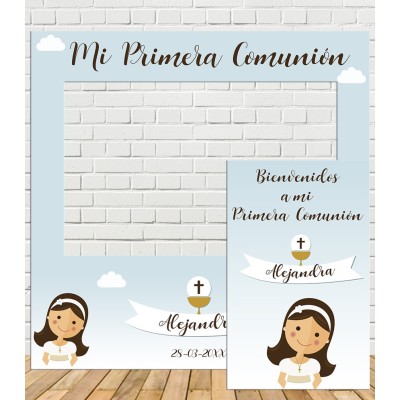 Photocall Comunión Niña