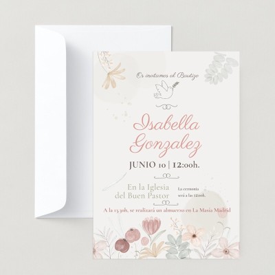 Invitaciones Bautizo