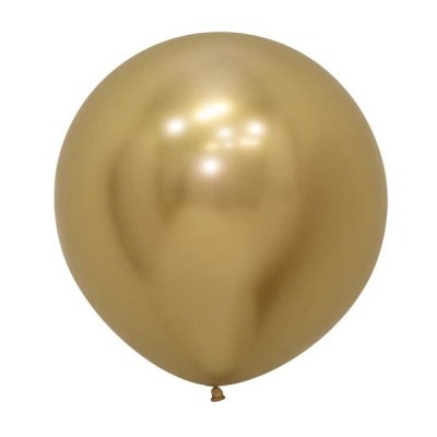 Globos Látex Reflex Dorado