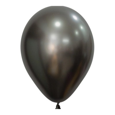 Globos Redondos Silk Gris Medianoche