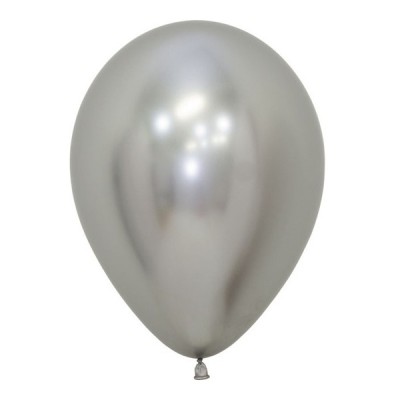 Globos redondos 11" Reflex Plata