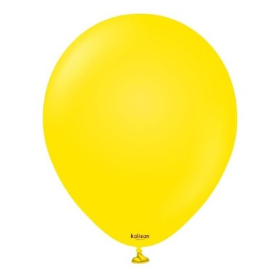 Globos Látex de 12" Standard Amarillo Kalisan
