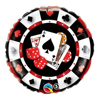 Globos de foil de 18" (45Cm) Otra Ficha de Casino