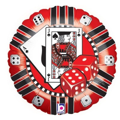Globos foil Ficha de Casino