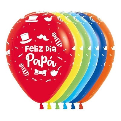 Globos R-12 (30Cm) Surtido feliz Dia Papa