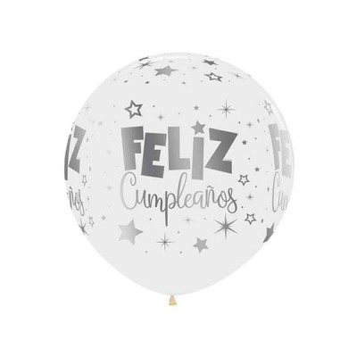 Globos Feliz Cumpleaños Tinta Metal