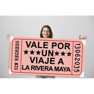 Billete Gigante Único - Tu Fiesta Mola Mazo