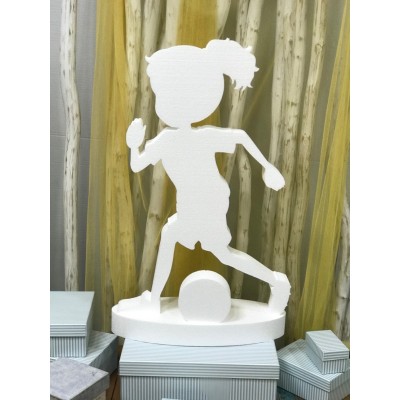 Figura corcho Futbolista Niña