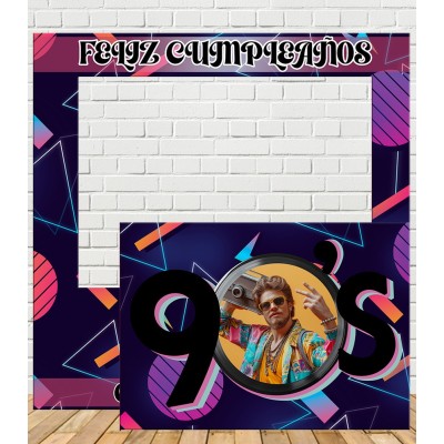 Photocall Cumpleaños Noventero