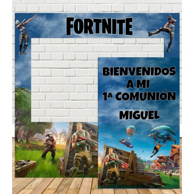 Photocall Comunión Fortnite