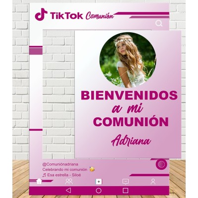 Photocall TikTok Comunión