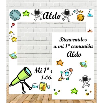 Photocall Comunión Astronauta