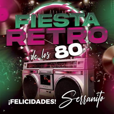 Photocall Fiesta Retro años 80