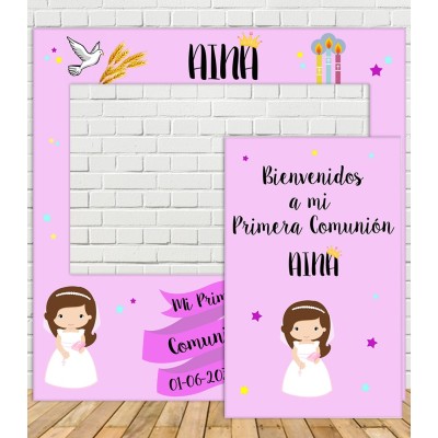 Photocall Comunión de Niña