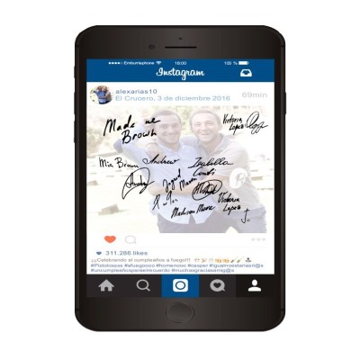 Tarjeta Gigante para Firmas y Dedicatorias