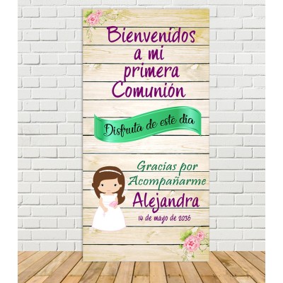 Cartel Bienvenida de Comunión