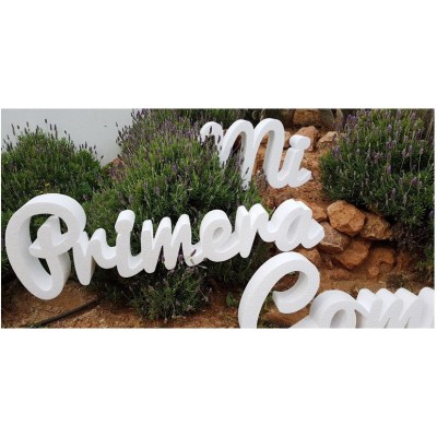 Letras de corcho para comunión personalizadas