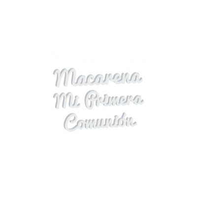 Letras de corcho para comunión personalizadas