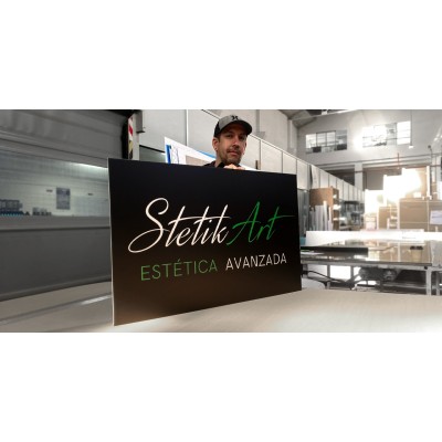 Placa para rótulo luminoso
