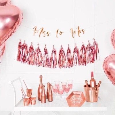 Guirnalda tassel dorada borlas para candy bars, mesas dulces y celebraciones.