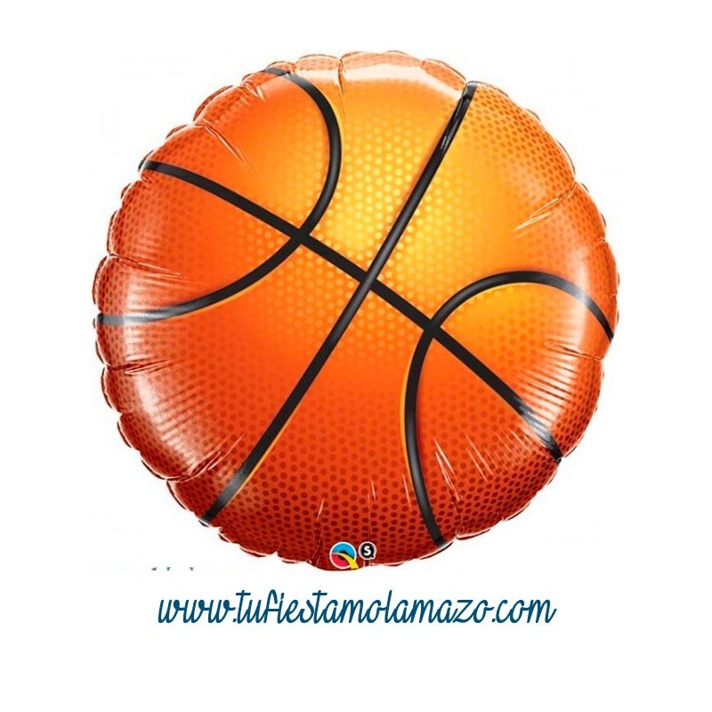 Globo de foil de pelota basket o baloncesto - Tu Fiesta Mola MAzo