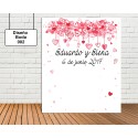 Photocall Diseño de Boda de Corazones