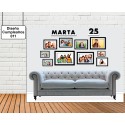 Photocall Diseño Cumpleaños de College Sofa