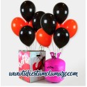 Pack Helio Maxi Globos Negros&Naranja Halloween