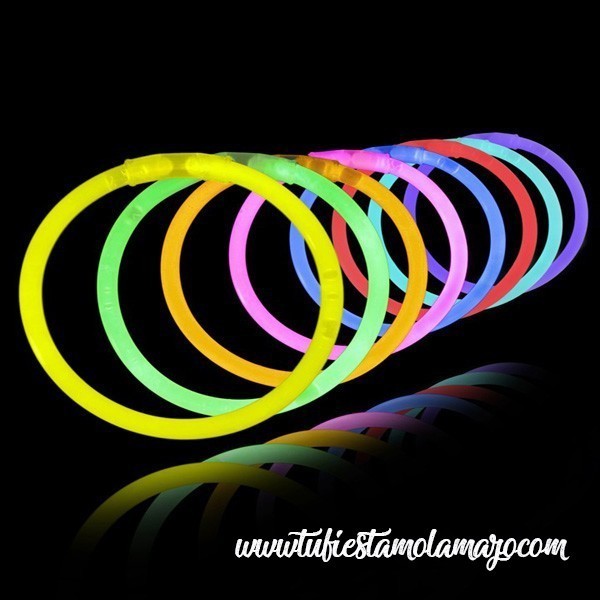 Pulseras luminosas de regaliz