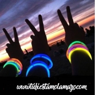 Pulseras Luminosas fluorescente para fiestas - Tu Fiesta Mola Mazo