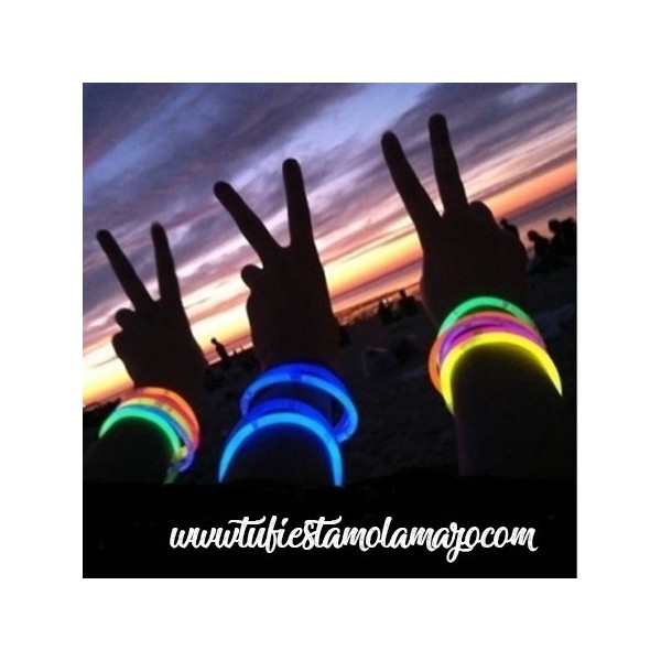 Pulseras luminosas de regaliz